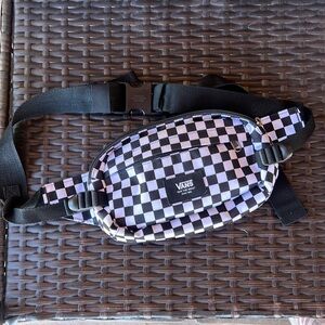 Vans Black and White Checkerboard Waist Pack Fanny Hip Unipack Backpack